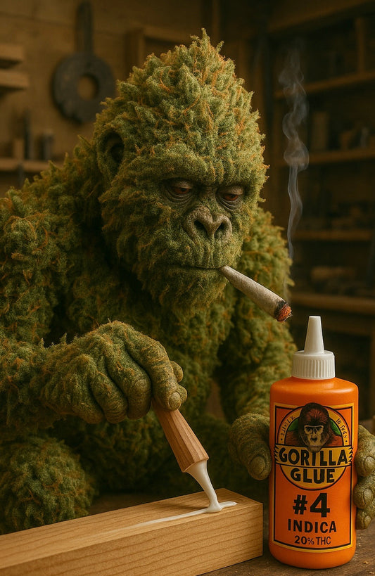 Gorilla glue indica digital artwork