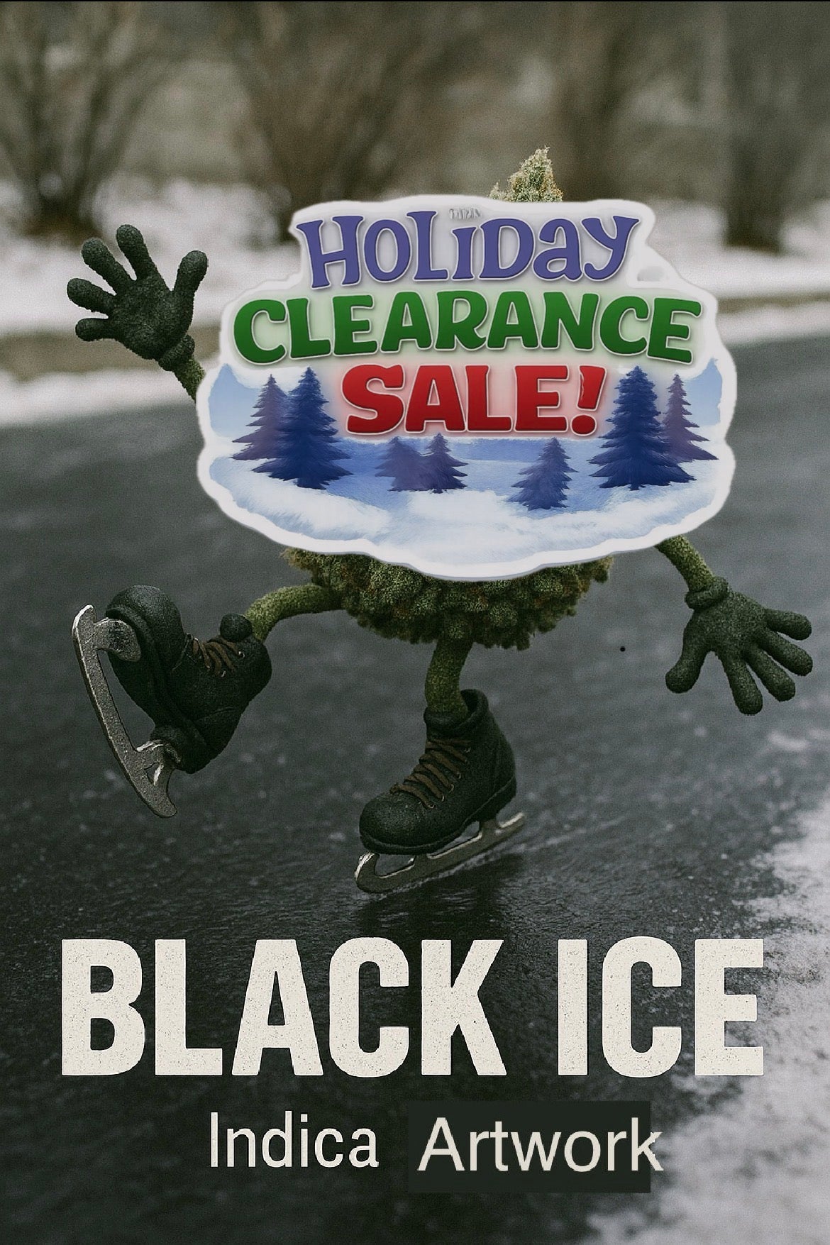 Black ice indica digital artwork