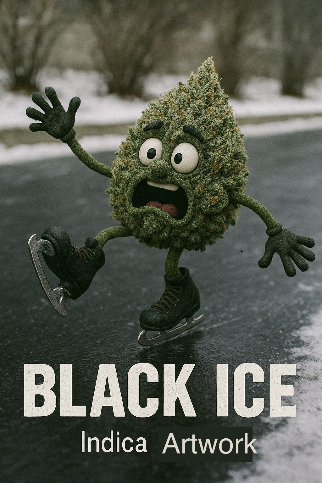 Black ice indica artwork