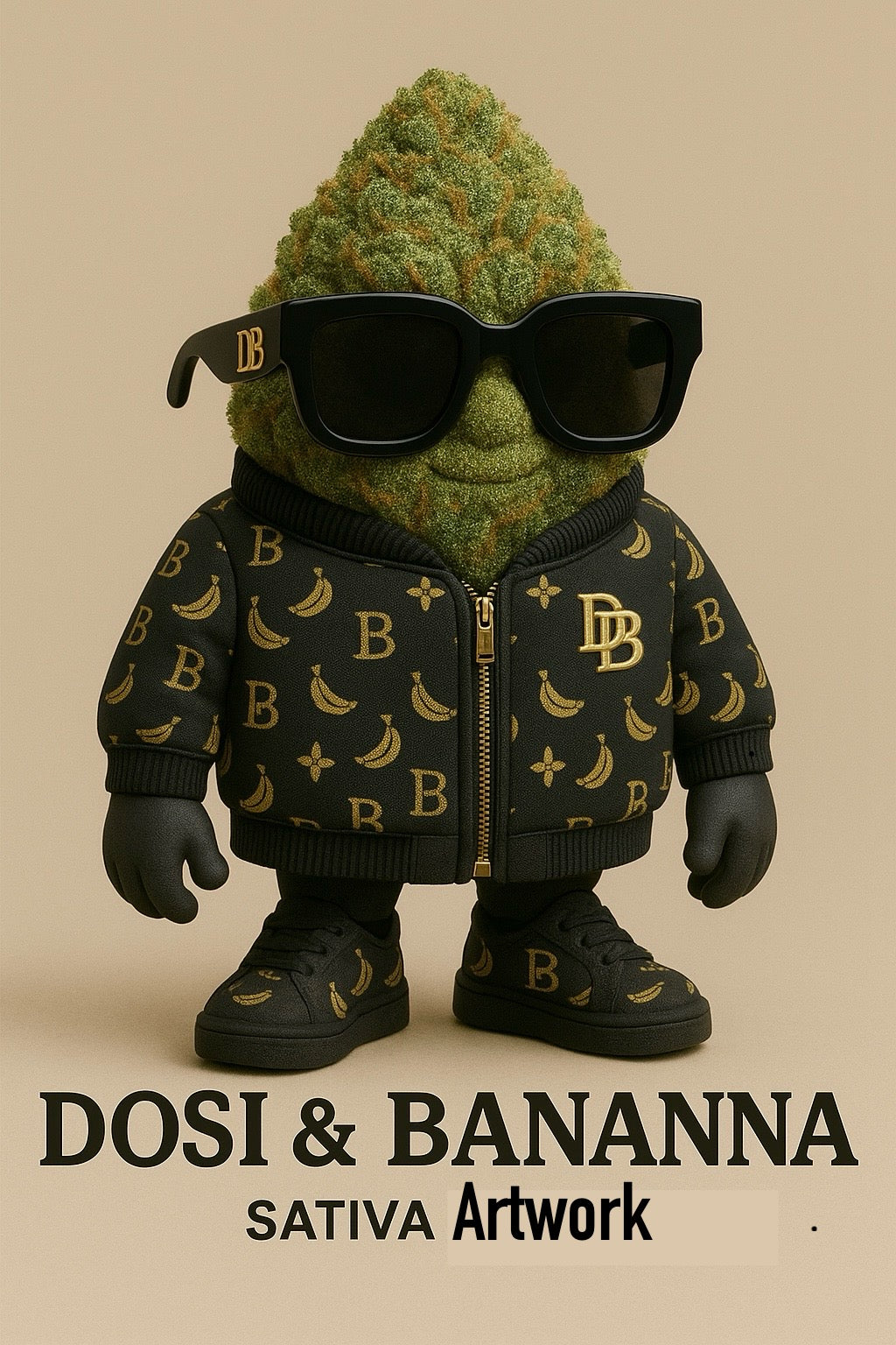 Dosi and banana Sativa artwork
