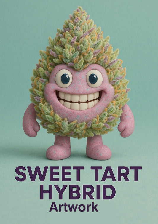 Sweet tart indica artwork