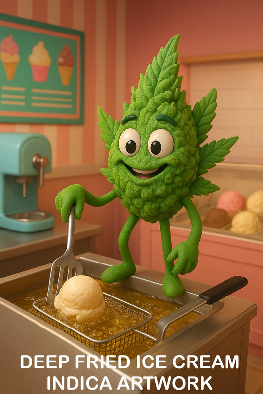 Deep fried ice cream indica digital artwork