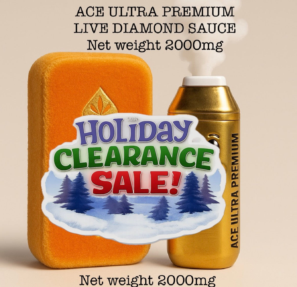 Ace ultra premium 2000mg disposable vape digital artwork