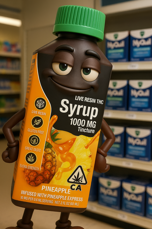 Live Resin THC syrup digital artwork