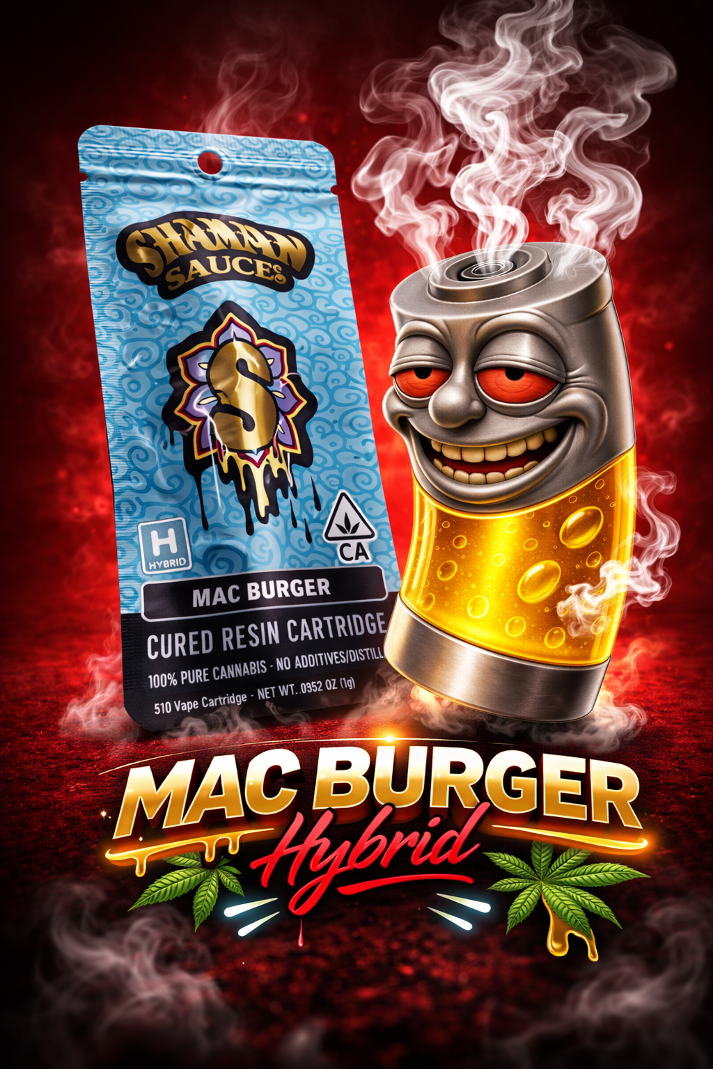 Mac Burger hybrid vape artwork