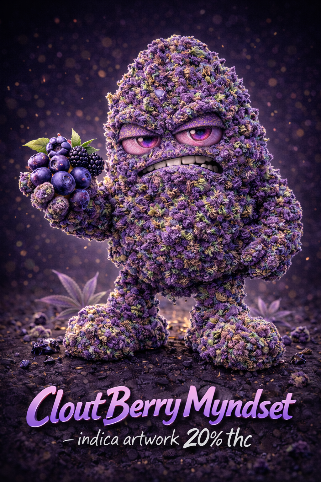 Clout Berry Myndset sativa artwork