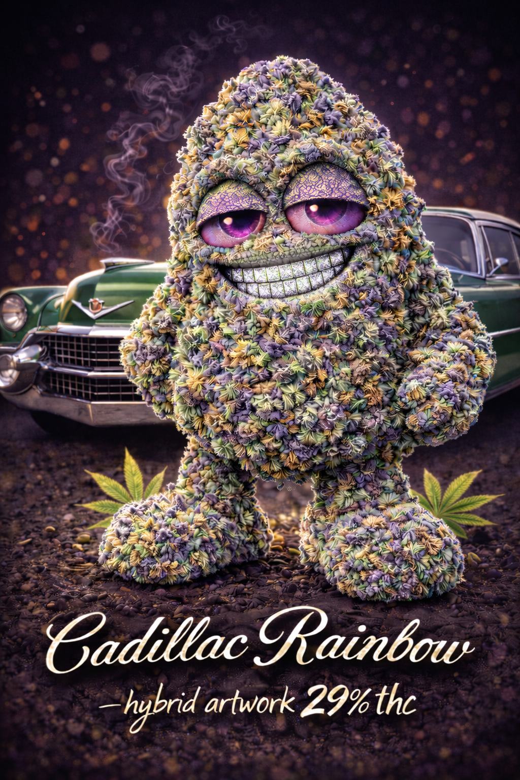 Cadillac Rainbow hybrid artwork