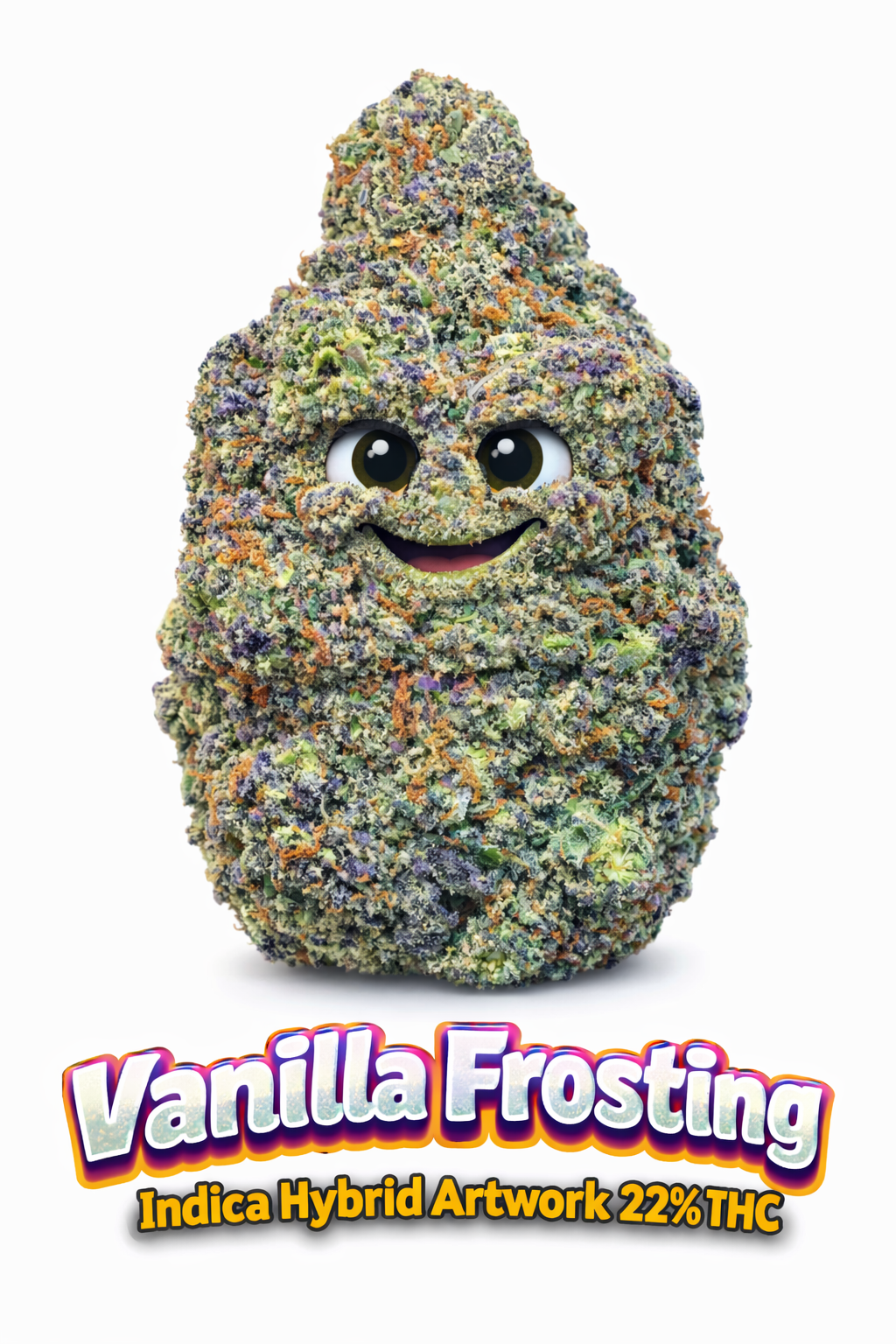 Vanilla Frosting Indica artwork hybrid 22%thc