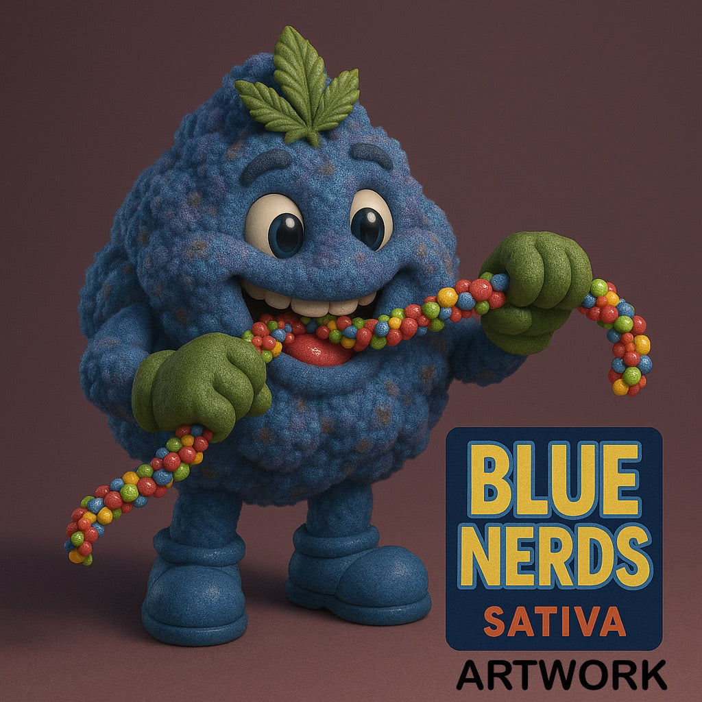 Blue nerds sativa artwork