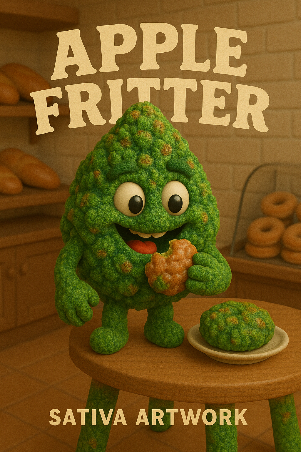 Apple fritter sativa digital artwork