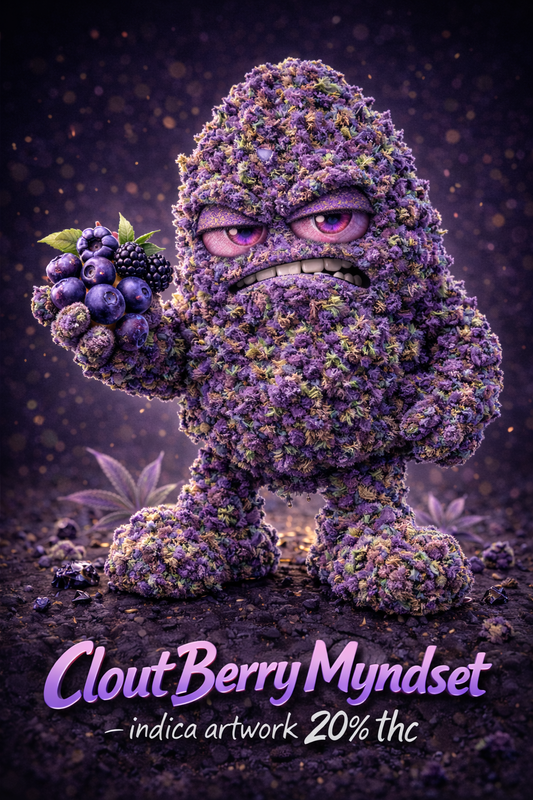 Clout Berry Myndset sativa artwork