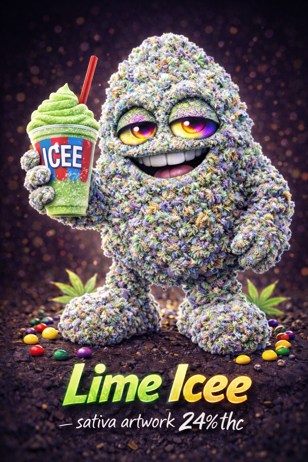 Lime Icee sativa artwork
