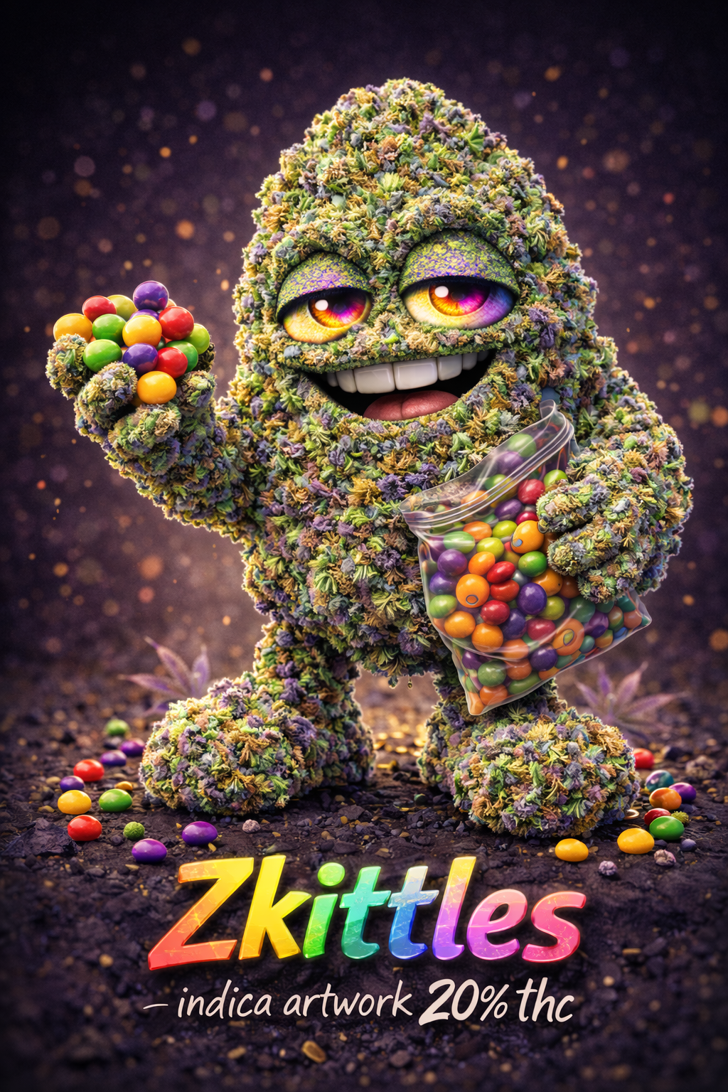 Zkittles indica artwork