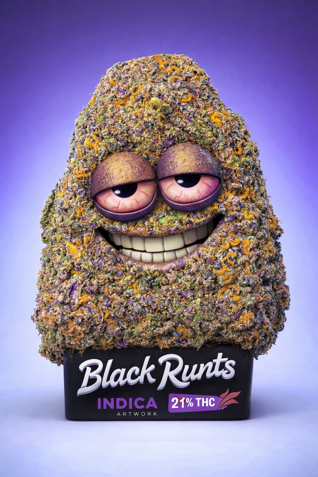 Black Runtz hybrid artwork