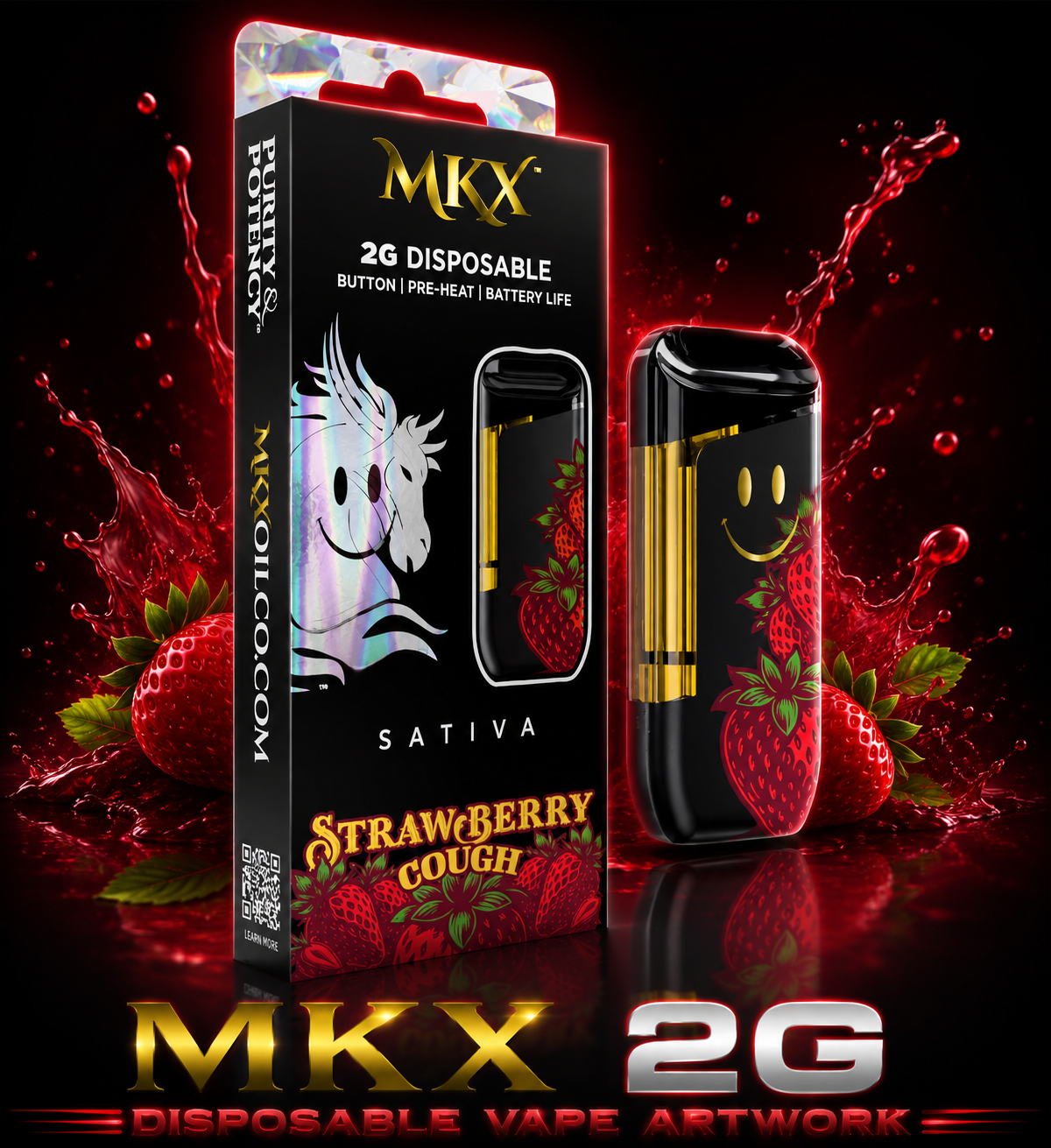 MKX 2G disposable vape artwork