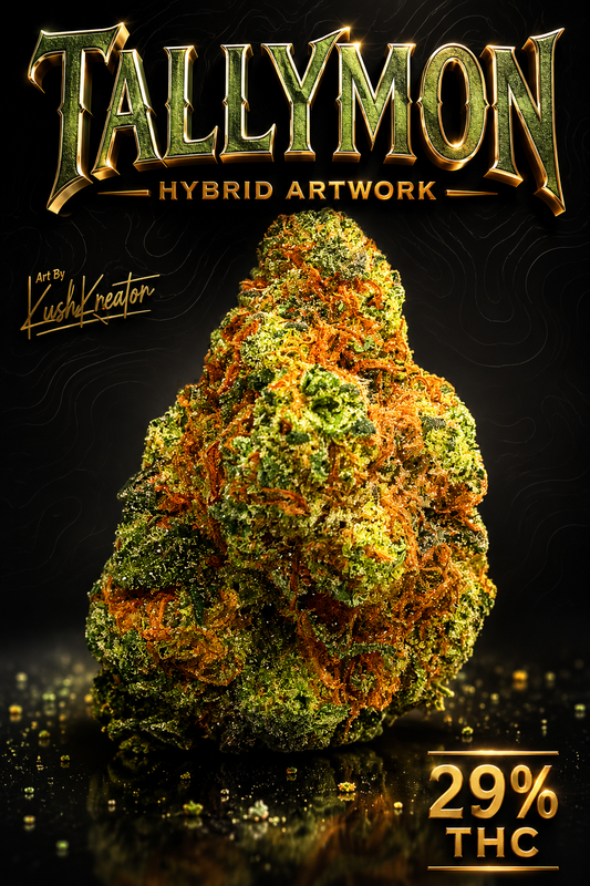 Tallymon hybrid artwork 29%thc